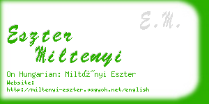 eszter miltenyi business card